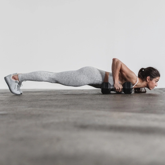 NWT NOBULL High-Rise Plush Heather Tight 28"- White Heather - SZ Small - Picture 7 of 7